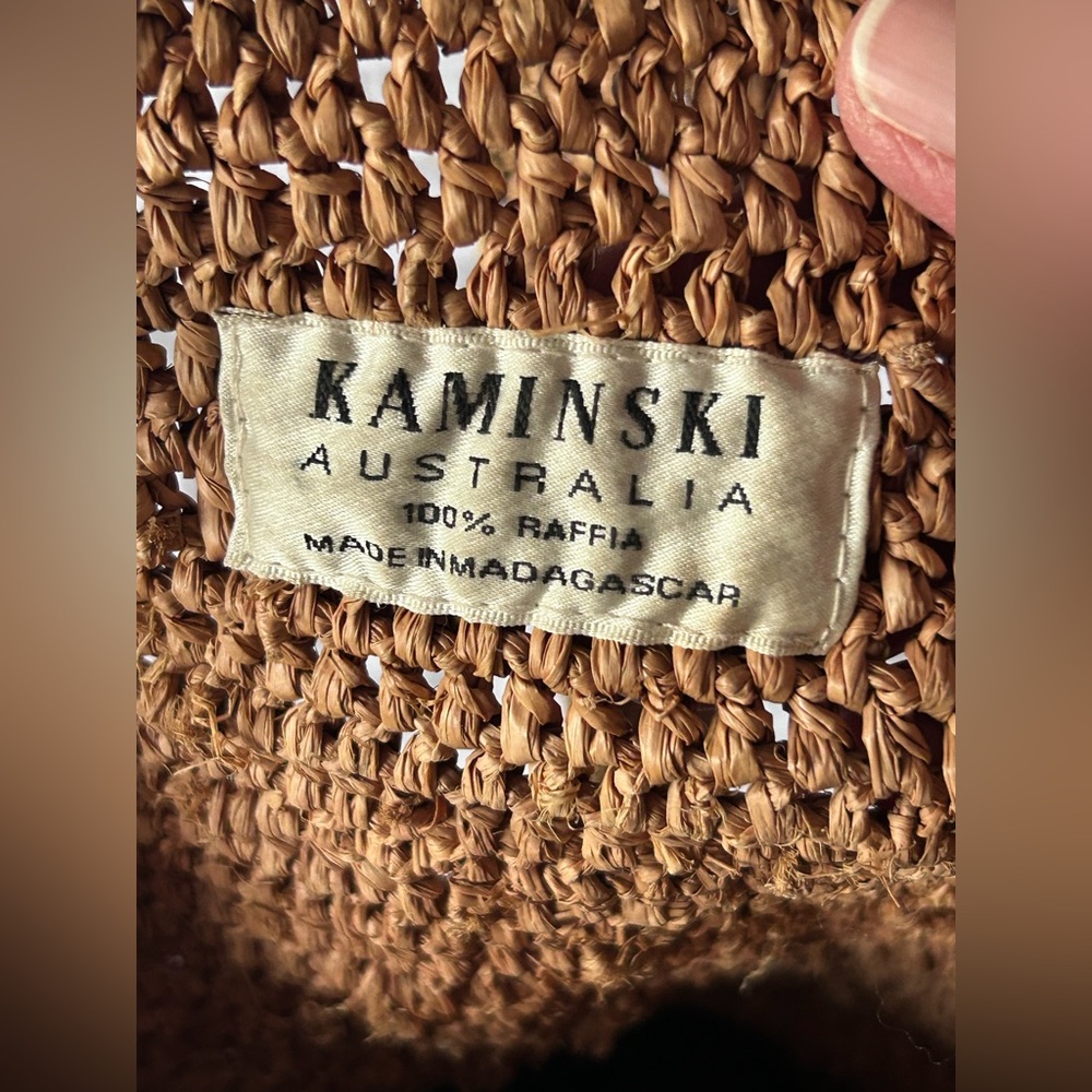 Woven Straw Tote Bag in Brown - Picture 5 of 10